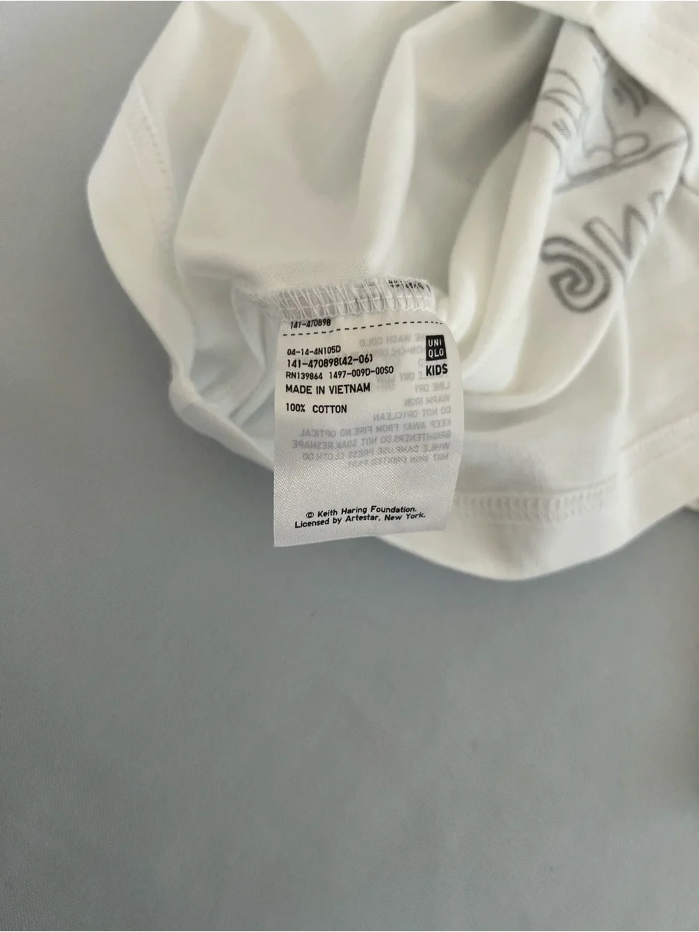 Uniqlo Keith Haring Kids White Graphic Tee